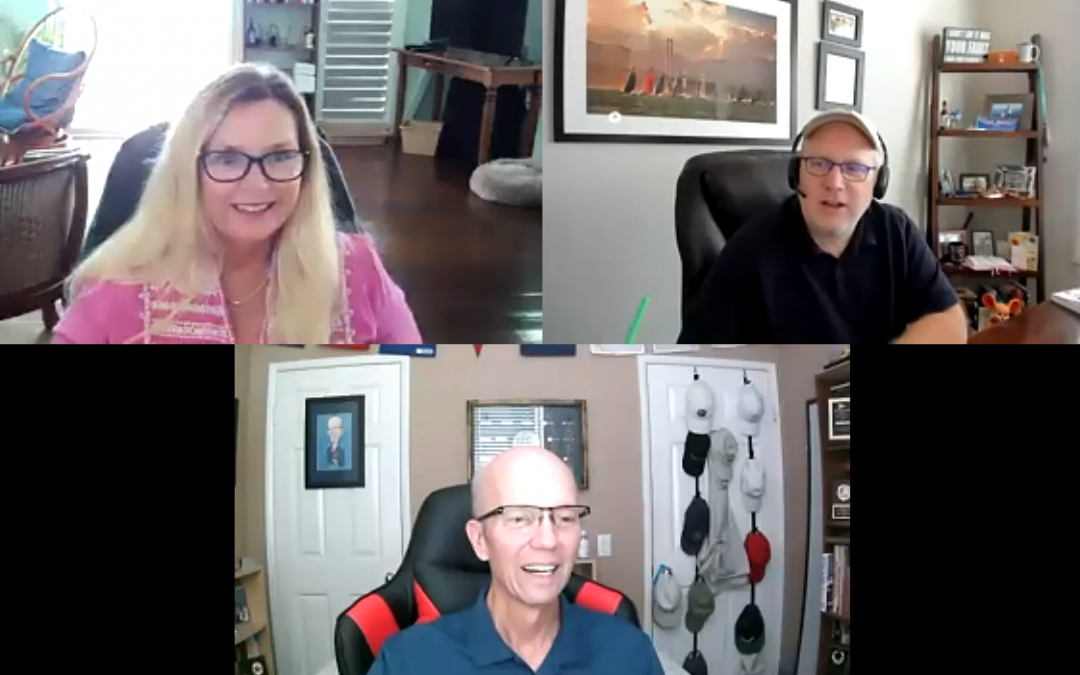 Kath Pay, Ryan Phelan and John Caldwell on a zoom webinar