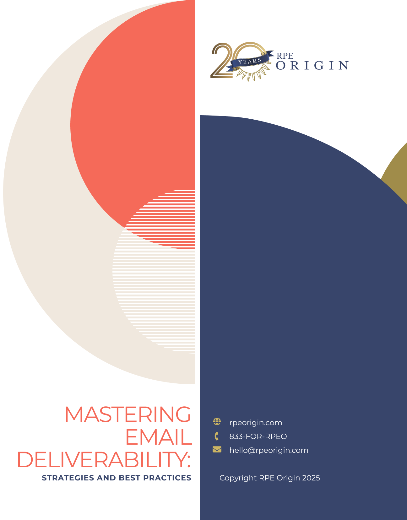 Cover page _ 8.5x11 in Mastering Email Deliverability: Strategies and Best Practices